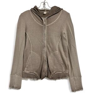 Dune Made In Italy Lux Distressed Hoodie 44/8 Grunge Punk Streetwear Fairygrunge